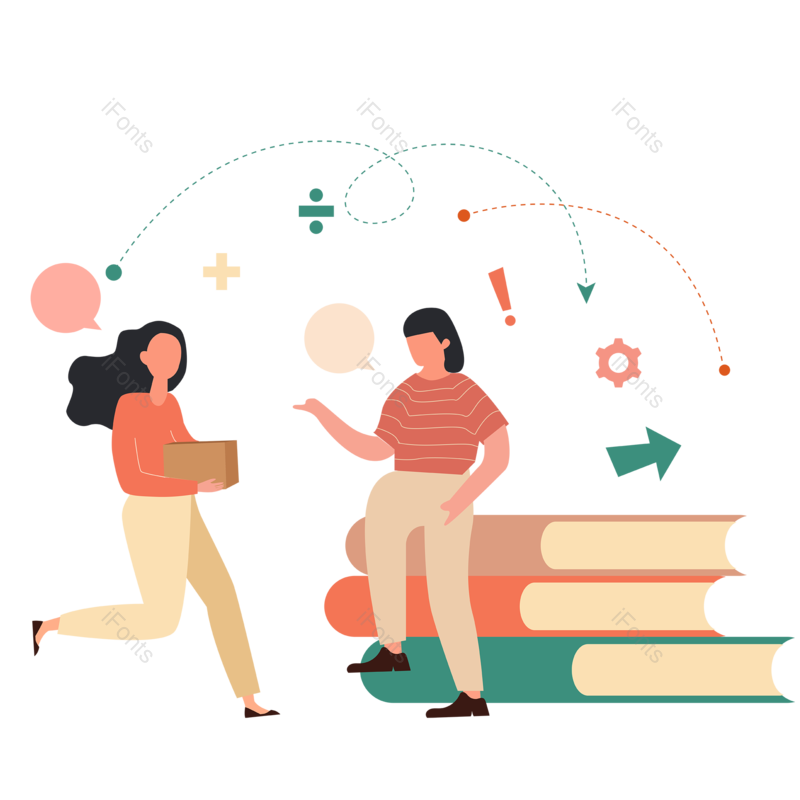 学习图片,书本元素,素材PNG,交流免抠素材